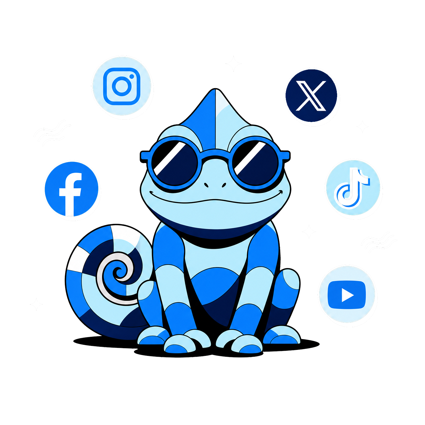 Cool Chameleon Mascot